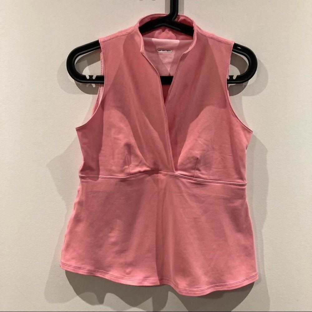 LULULEMON  Sz 4 Whisper Surplice V-Neck Stretch Sports Top with Built-In-Bra